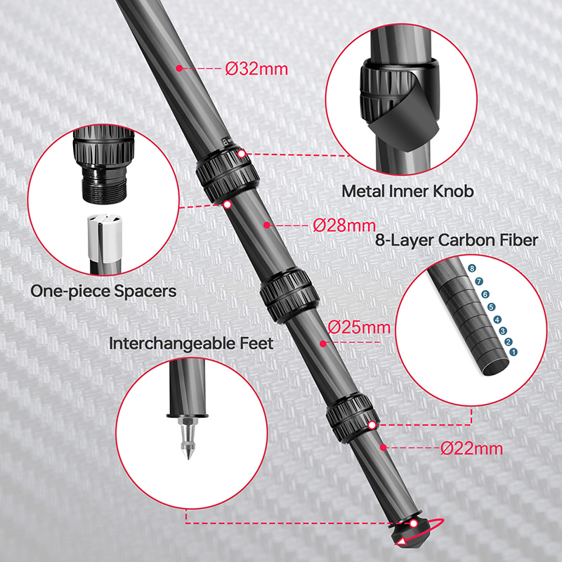 Manbily 158CM Tripod Berburu S - Outdoor Hunting Video Camera ulasan dan harga