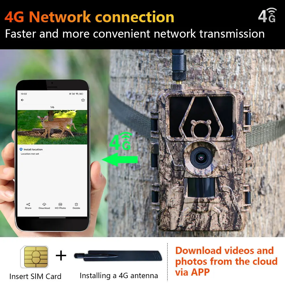 Kamera Inframerah HD8K 4G, kam - Outdoor Hunting Camera Wifi ulasan dan harga