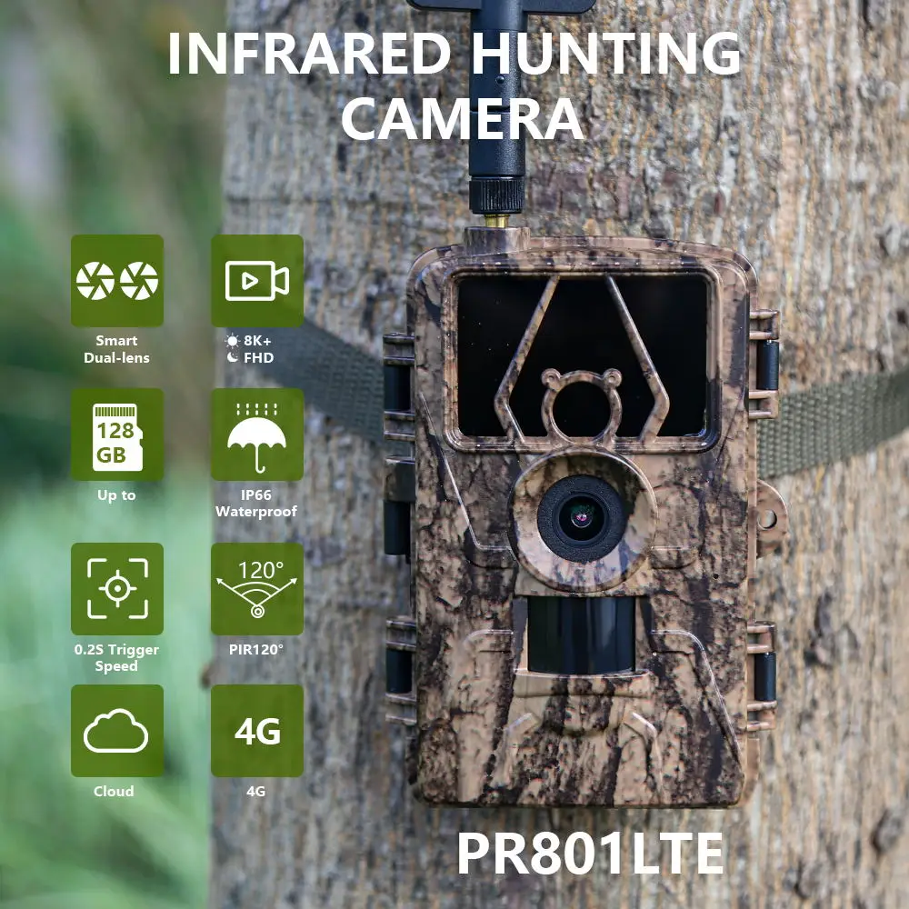 Kamera Inframerah HD8K 4G, kam - Outdoor Hunting Camera Wifi ulasan dan harga