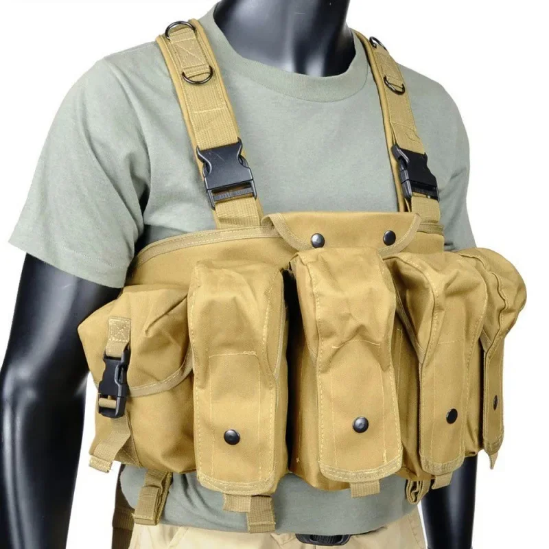 Rompi Chest Rig AK, Kantong Ma - Outdoor Hunting Vest ulasan dan harga
