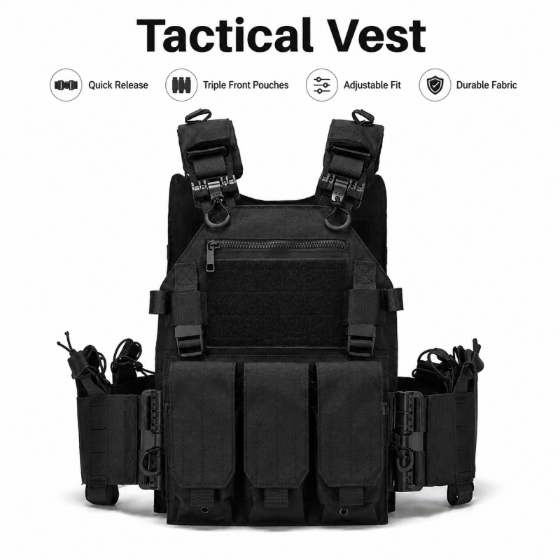 Rompi Taktis Polyester dengan  - Outdoor Hunting Vest ulasan dan harga